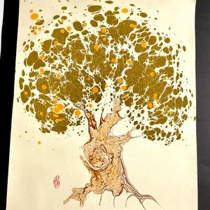 Robert Wu Hand Marbled Art